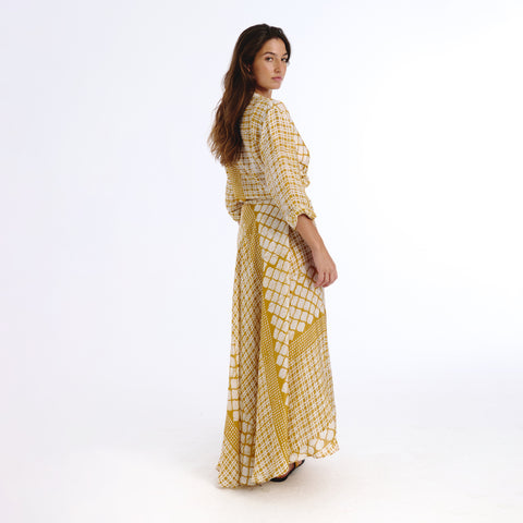 Coco yellow batik shirt