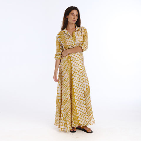 Coco yellow batik shirt