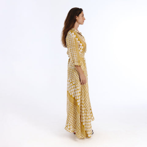 Coco yellow batik shirt
