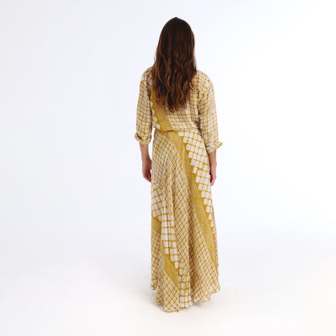 Coco yellow batik shirt