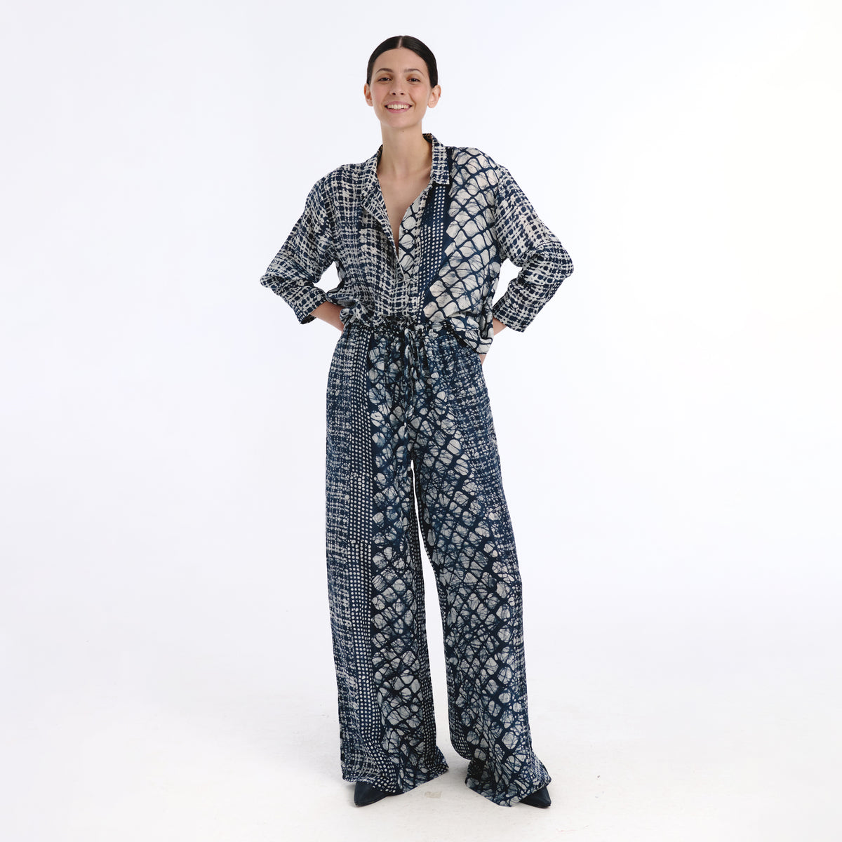 Coco blue batik shirt