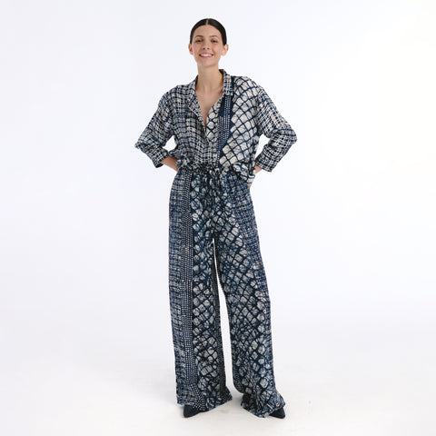 Coco blue batik shirt