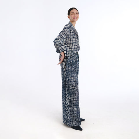 Arya blue batik trouser