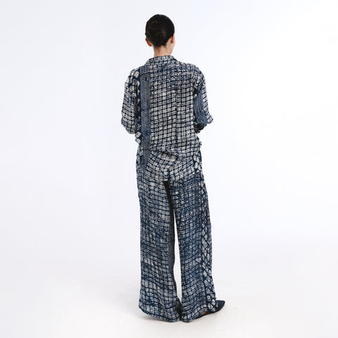 Arya blue batik trouser
