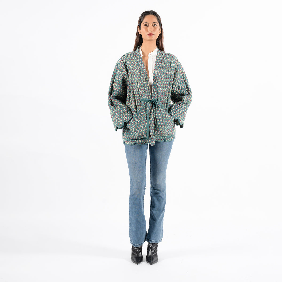 Cora green queen jacket