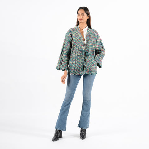 Cora green queen jacket