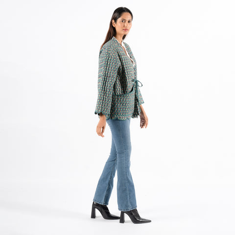 Cora green queen jacket