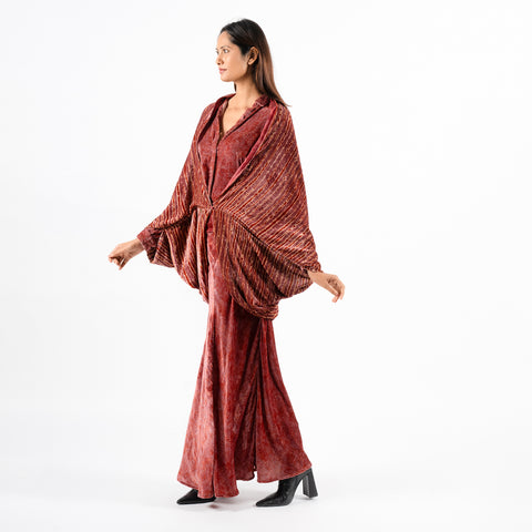 Amalfi red linear shrug