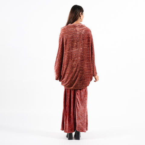 Amalfi red linear shrug