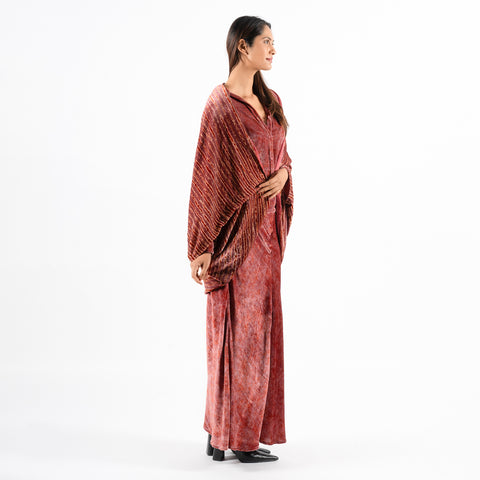 Amalfi red linear shrug