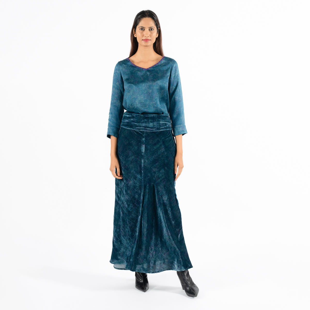 Ophelia blue blur top