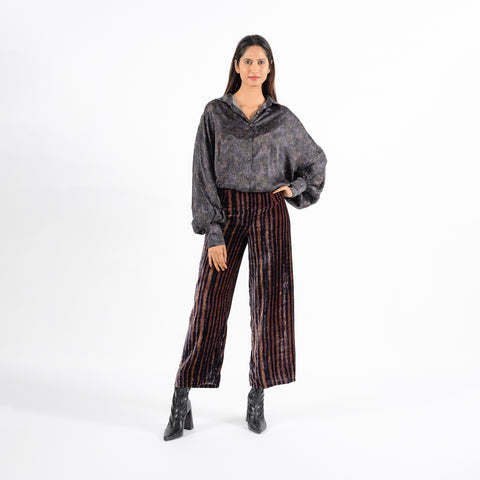 Seraphine grey blur blouse