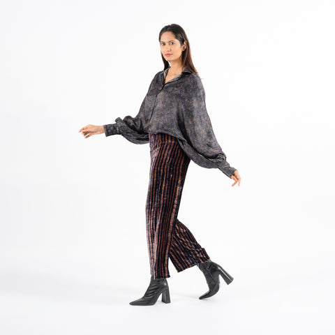 Seraphine grey blur blouse