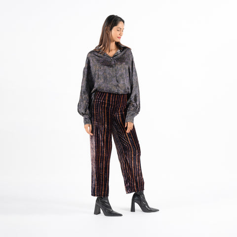 Seraphine grey blur blouse