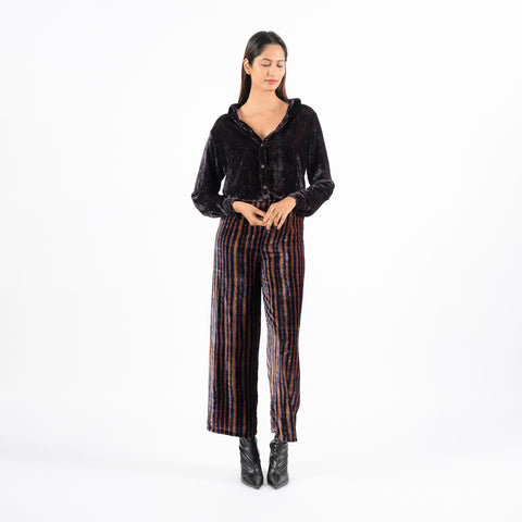 Jade Brown linear trousers