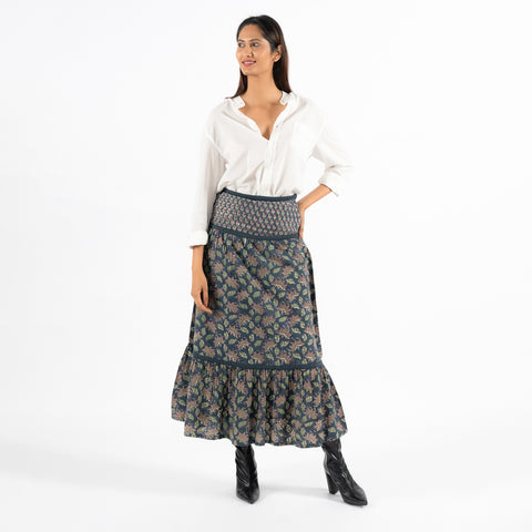 Mira grey queen skirt