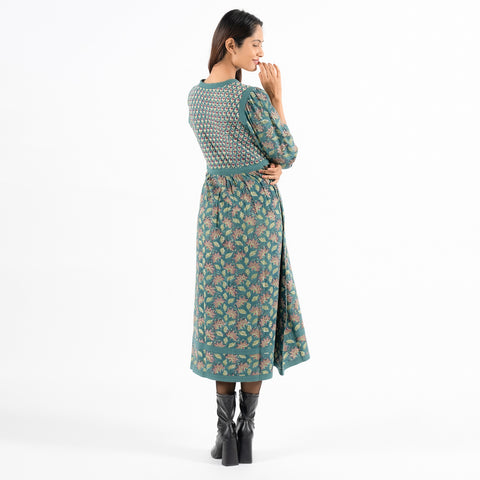 Manuar green queen dress