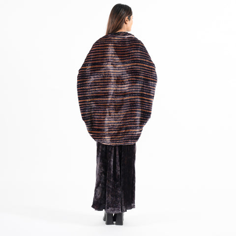 Amalfi Brown linear shrug
