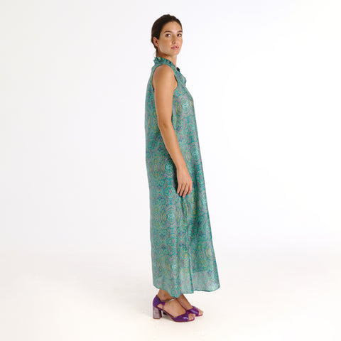 Delora blue devon flower Dress