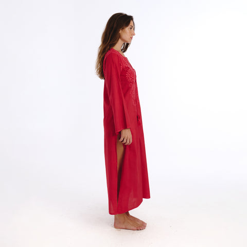 Electra red lucknow kurta