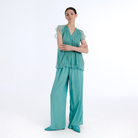 Belira blue plains trouser