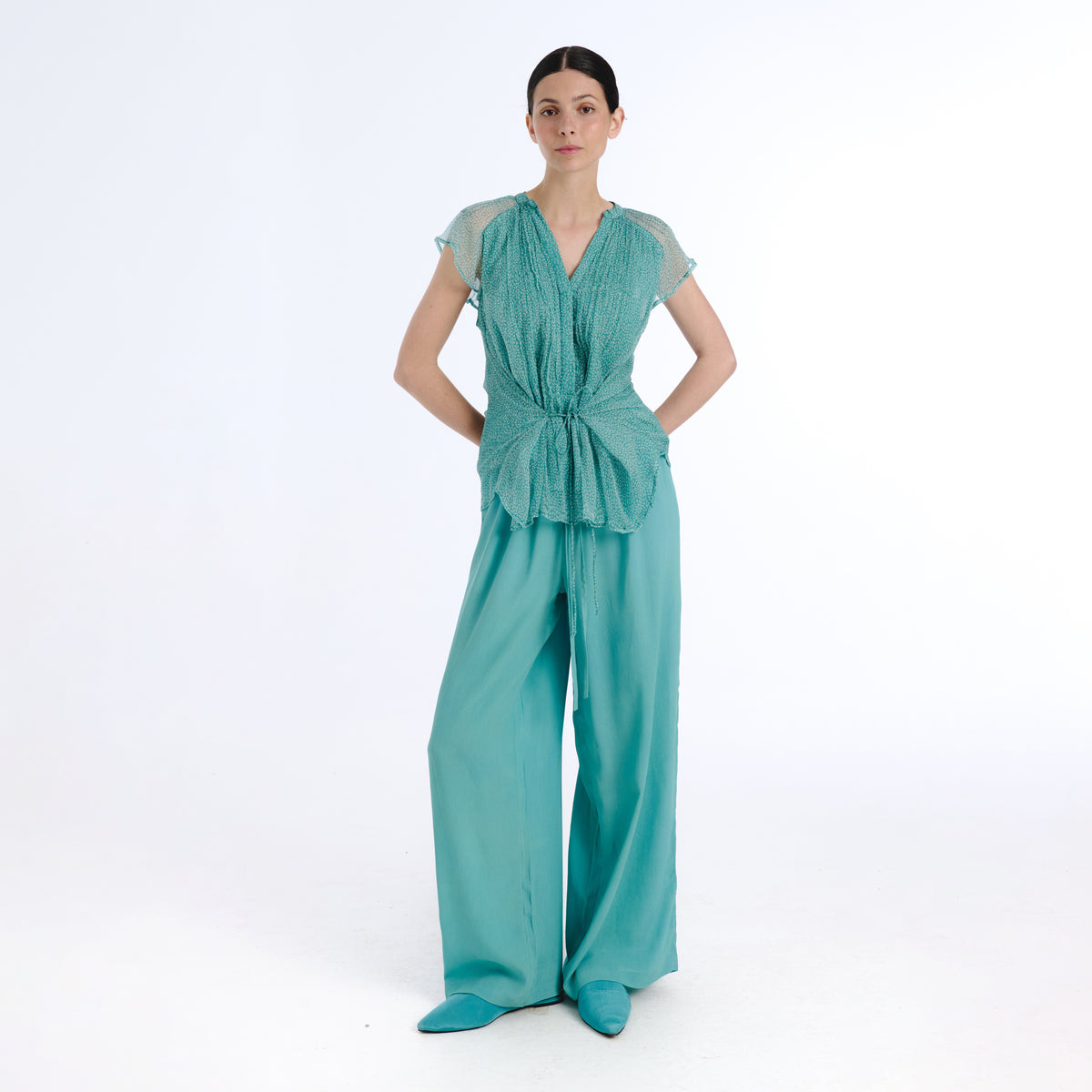 Fania blue rice sea top