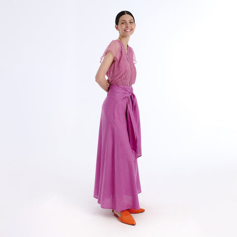 Sora pink plains skirt