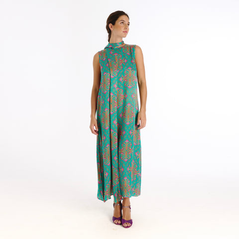 Gia blue blanche flower Dress