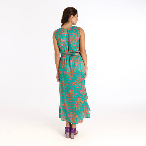 Gia blue blanche flower Dress