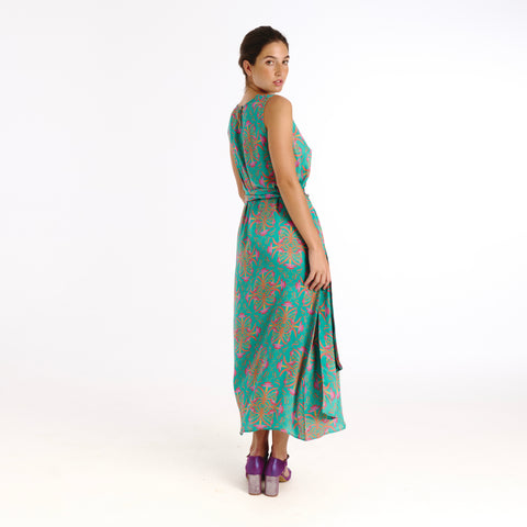 Gia blue blanche flower Dress