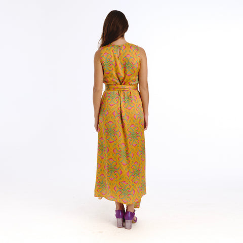 Gia yellow blanche flower Dress