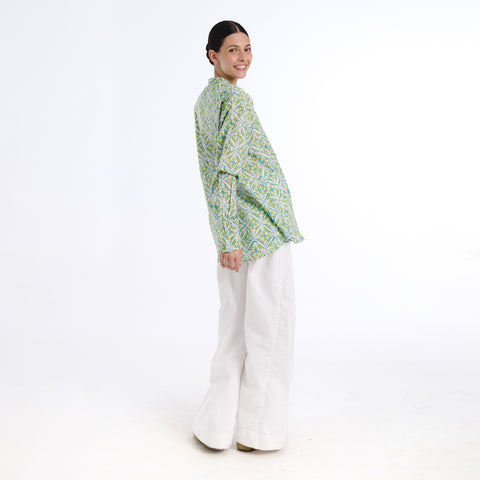 Girlfriend blue trebol blouse