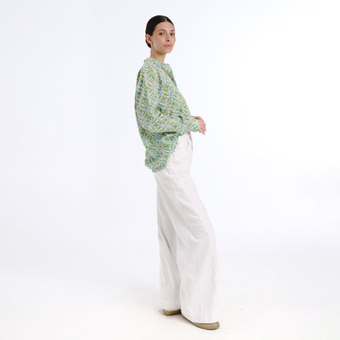 Girlfriend blue trebol blouse