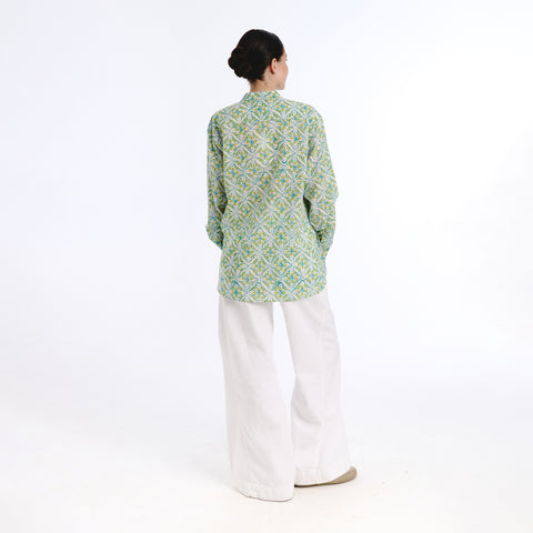 Girlfriend blue trebol blouse