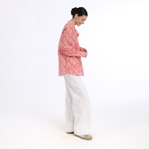 Girlfriend pink trebol blouse