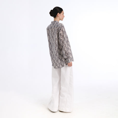 Girlfriend brown trebol blouse