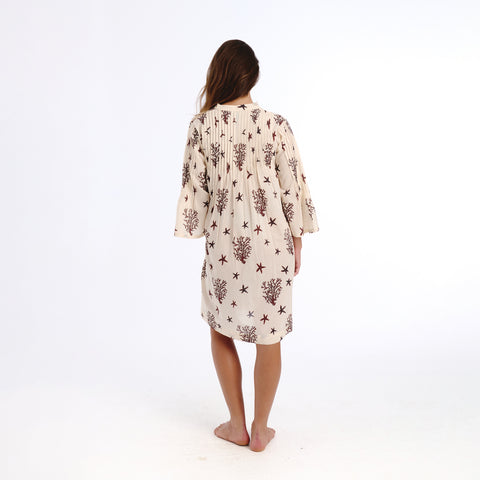 Hira brown sea dress