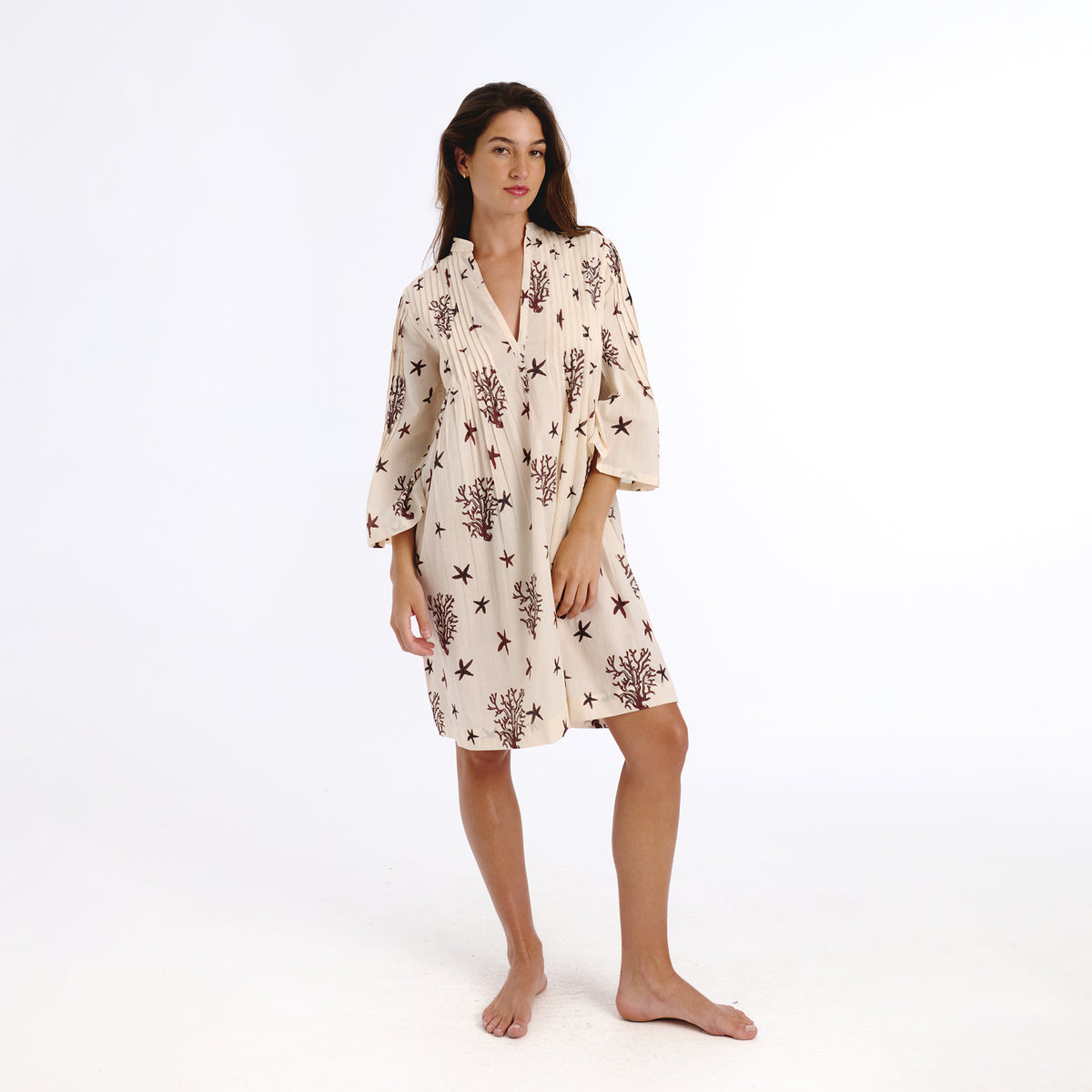 Hira brown sea dress
