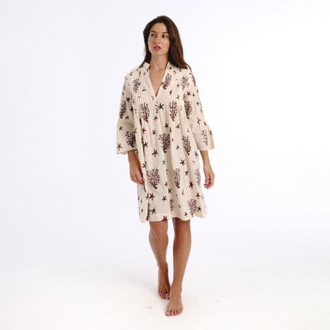 Hira brown sea dress
