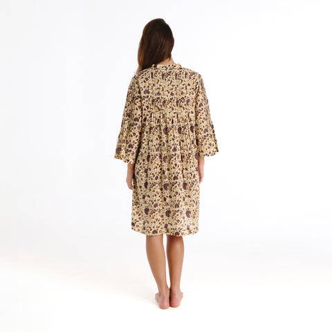 Hira brown janet dress