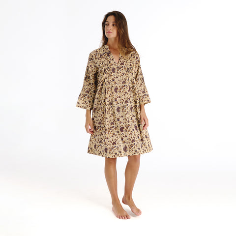 Hira brown janet dress
