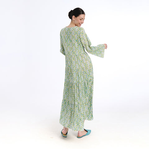 Isara blue trebol dress