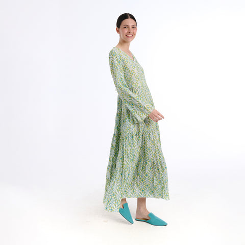 Isara blue trebol dress