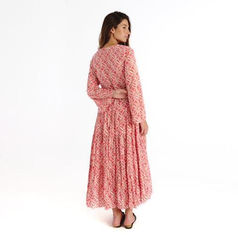 Isara pink trebol dress