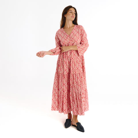Isara pink trebol dress