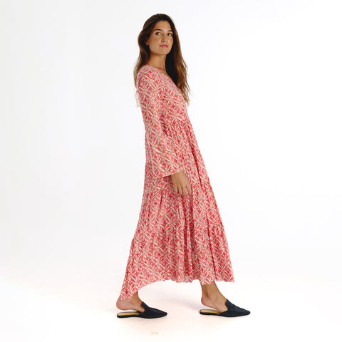 Isara pink trebol dress