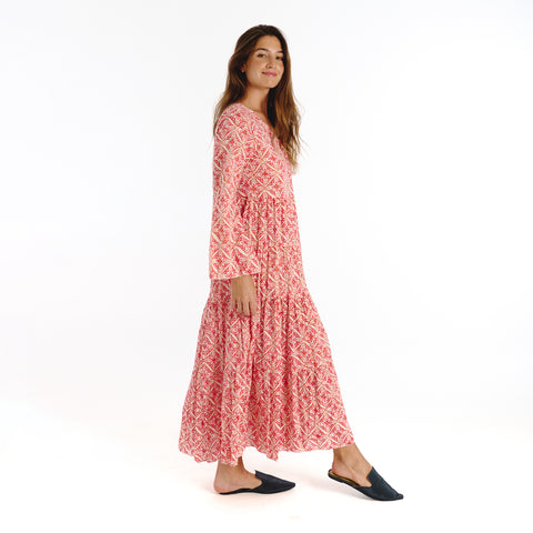Isara pink trebol dress