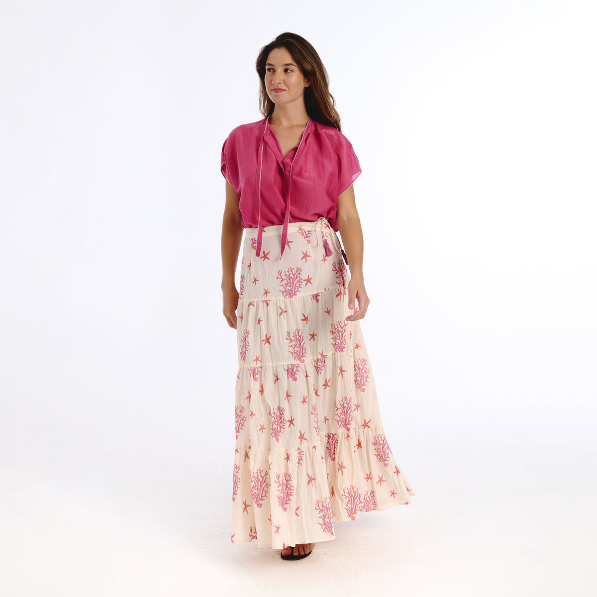 Jaelie pink sea skirt