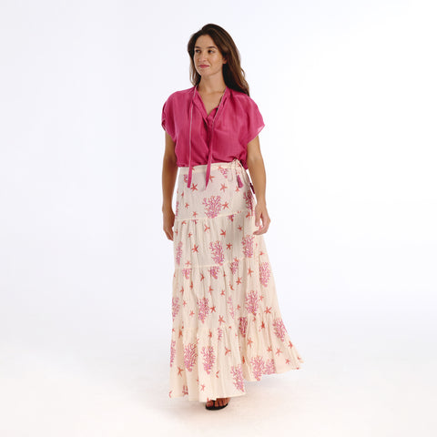 Jaelie pink sea skirt