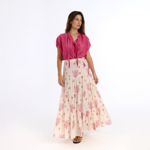 Jaelie pink sea skirt